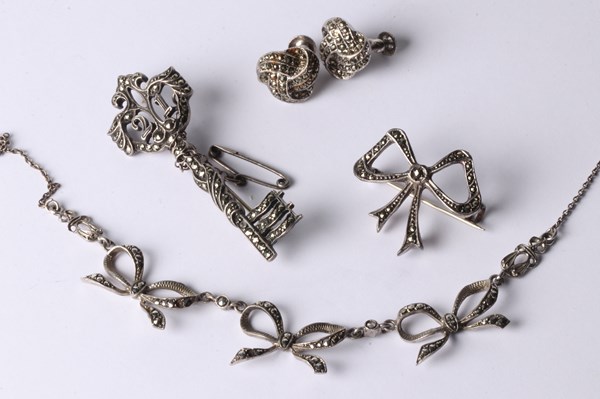 Lot 1037 - MARCASITE JEWELLERY