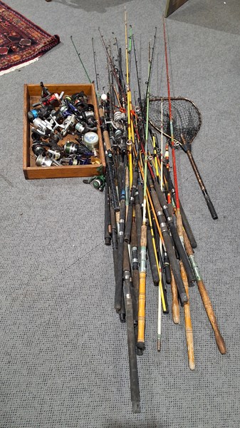 Lot 271 - FISHING RODS AND REELS