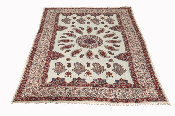 Lot 463 - MESHKAT ISFAHAN KILIM THROW