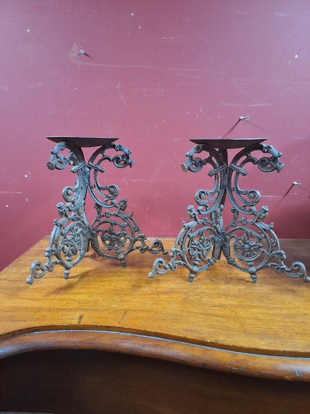 Lot 76 - CANDLE STANDS