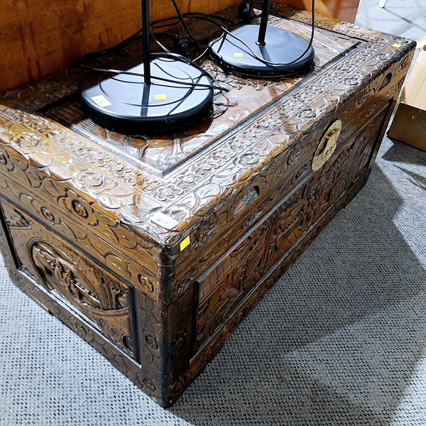 Lot 348 - CAMPHOR WOOD CHEST