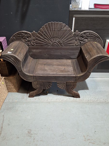 Lot 376 - GARDEN BENCH