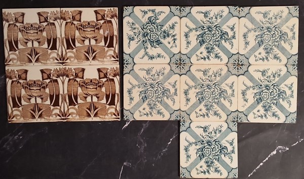 Lot 1127 - VICTORIAN TILES