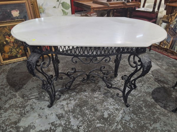 Lot 381 - CONSERVATORY TABLE