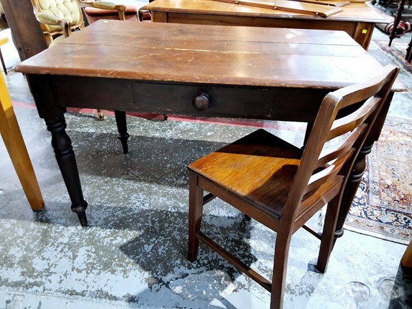 Lot 241 - DESK AND CHAIR