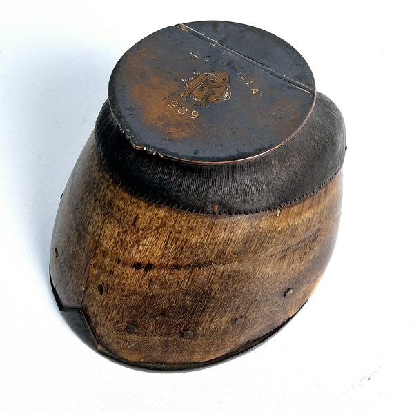 Lot 1041 - HORSE HOOF VESTA CASE