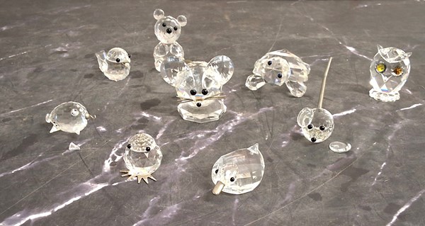 Lot 1165 - CRYSTAL ORNAMENTS