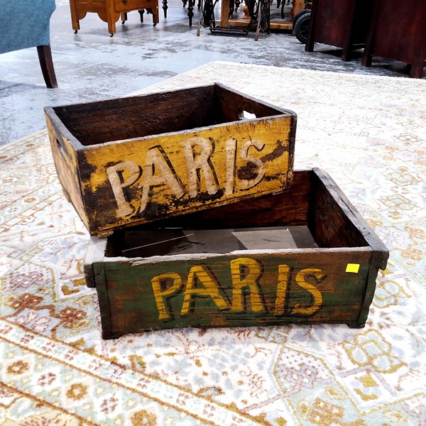 Lot 285 - RUSTIC BOXES