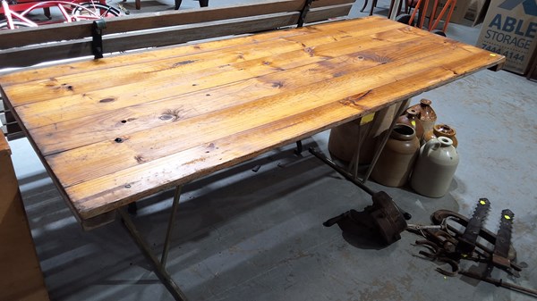 Lot 266 - TRESTLE TABLE