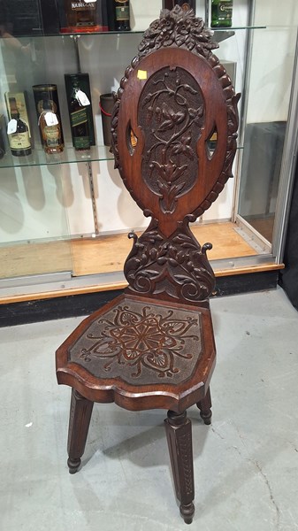 Lot 63 - HALL CHAIR