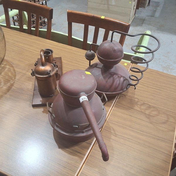 Lot 375 - COPPER DISTILLING EQUIPMENT