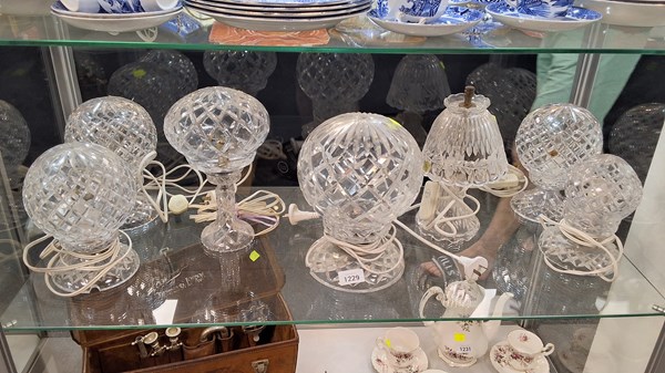 Lot 1229 - CRYSTAL LAMPS