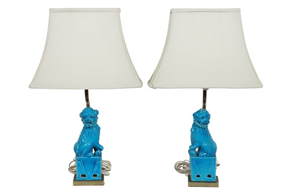 Lot 155 - PAIR TABLE LAMPS