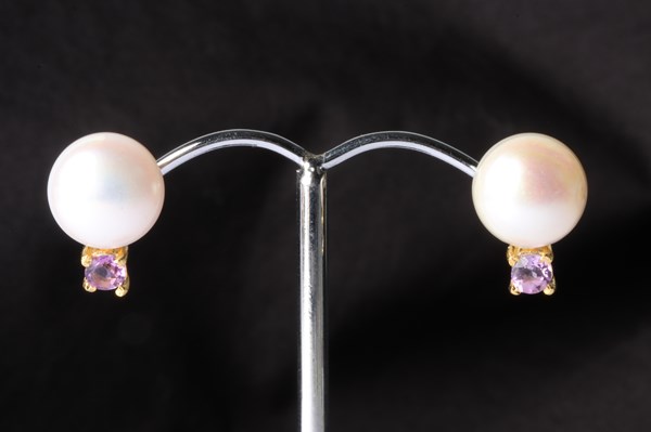 Lot 1116 - PEARL EARRINGS