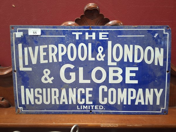 Lot 55 - ENAMEL SIGN