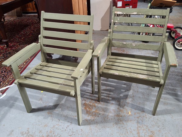 Lot 403 - GARDEN CHAIRS