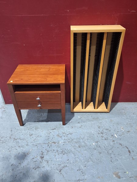 Lot 81 - BEDSIDE AND CD RACK