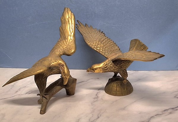 Lot 1320 - BRASS EAGLES