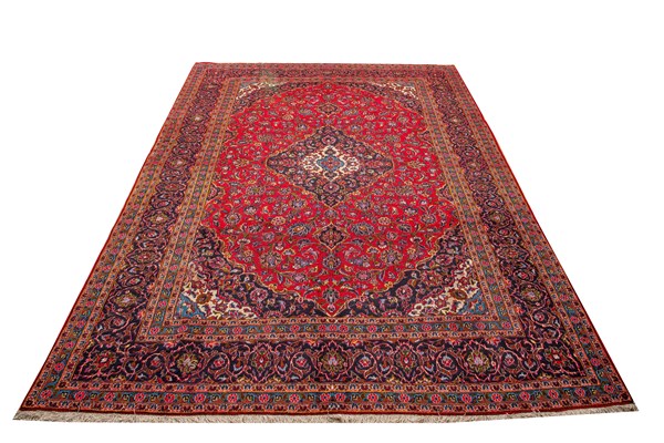 Lot 6 - PERSIAN KASHAN RUG