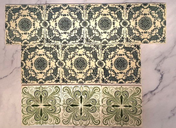 Lot 1184 - VICTORIAN TILES