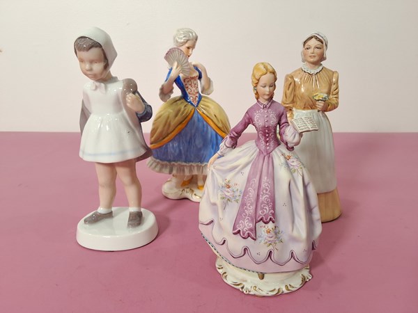 Lot 1356 - PORCELAIN FIGURES (4)