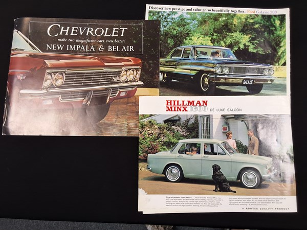 Lot 1210 - CAR BROCHURES