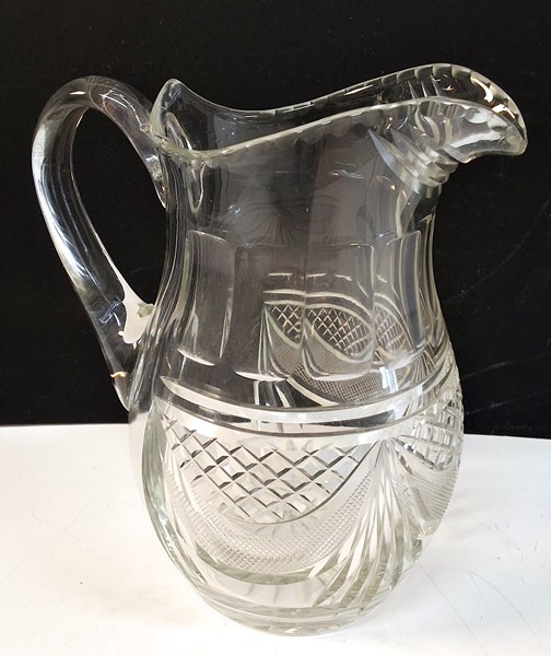 Lot 1330 - CRYSTAL JUG