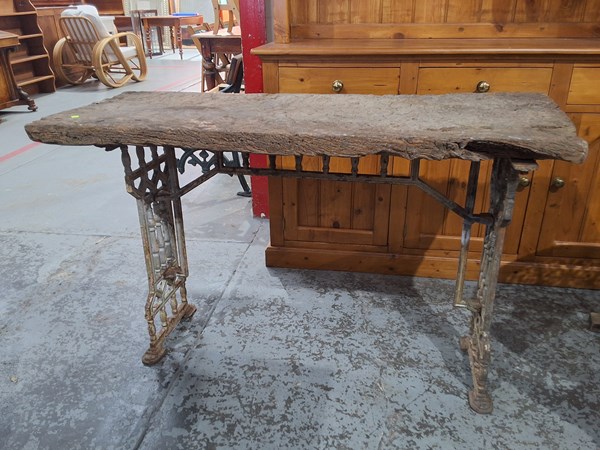 Lot 221 - GARDEN TABLE