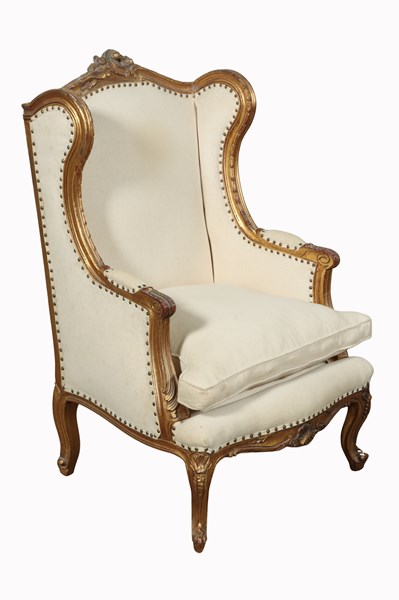 Lot 40 - WINGBACK ARMCHAIR