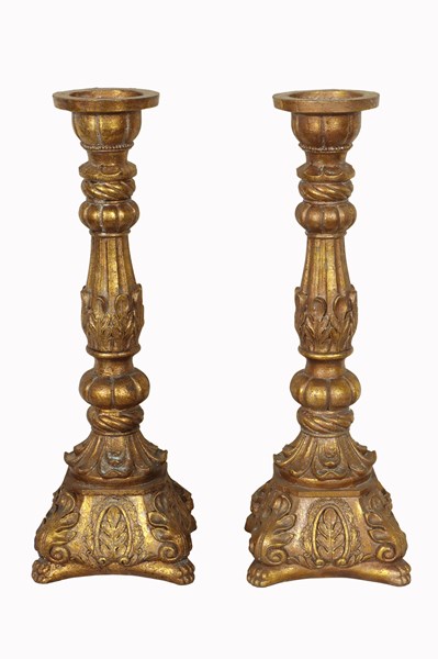 Lot 59 - PAIR OF CANDLE HOLDERS