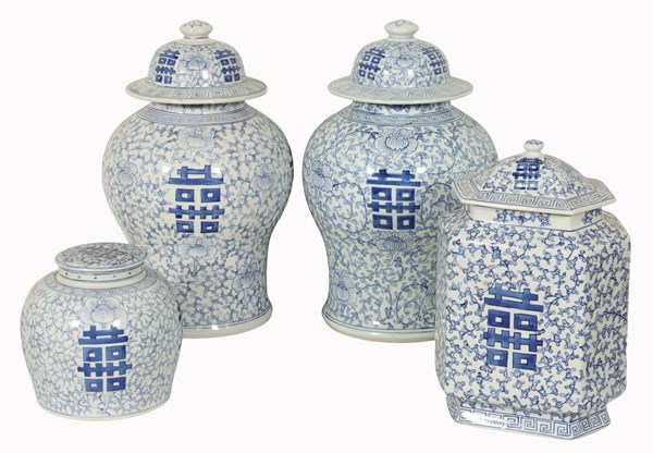 Lot 5 - LIDDED JARS