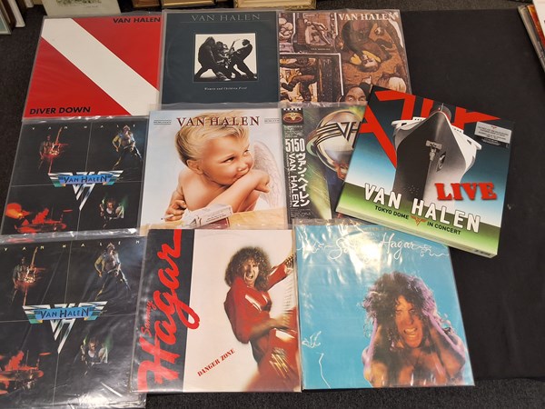 Lot 1167 - VAN HALEN VINYL RECORDS