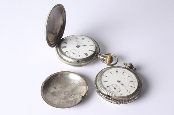 Lot 1022 - SILVER POCKETWATCHES