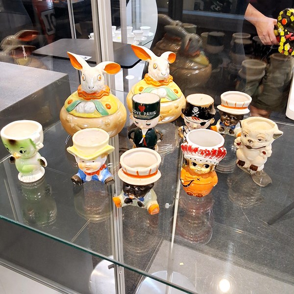 Lot 1344 - EGG CUP COLLECTION