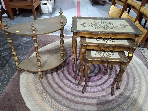 Lot 215 - GOLD FURNITURE LOT