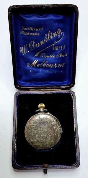 Lot 1013 - SILVER FOB WATCH