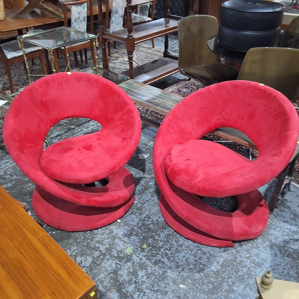 Lot 216 - PAIR OF SPIRAL CHAIRS