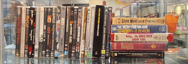 Lot 1342 - MUSIC DVDS & VHS