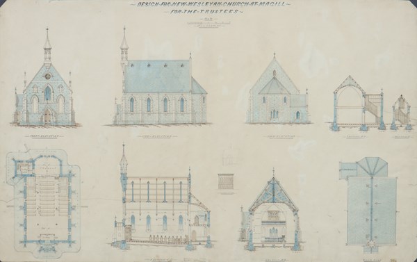 Lot 116 - DESIGN FOR NEW WESLEYAN CHURCH AT MAGILL