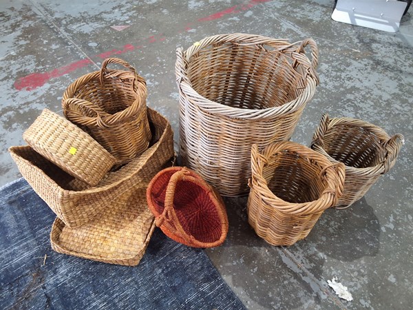 Lot 249 - CANE BASKETS