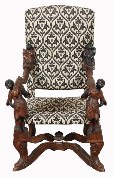 Lot 73 - THRONE CHAIR