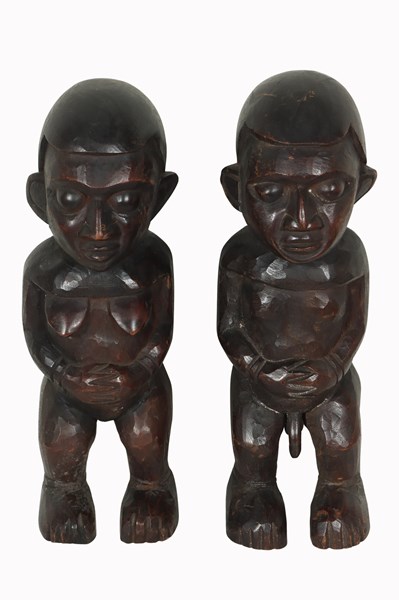 Lot 68 - PAIR OF TRIBAL FIGURES