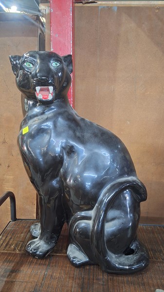 Lot 41 - PANTHER STATUE