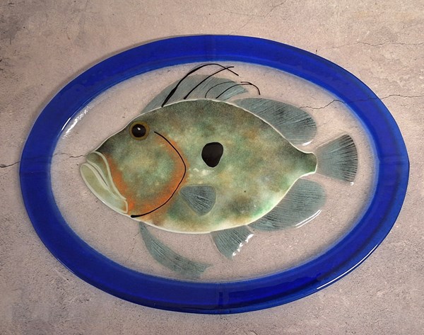 Lot 1393 - STUDIO GLASS PLATTER