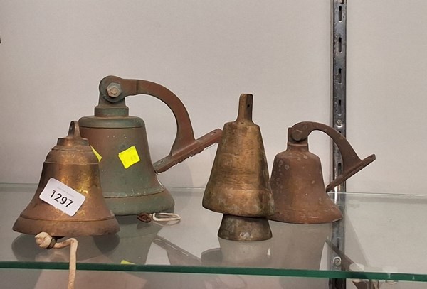 Lot 1297 - BRASS BELLS