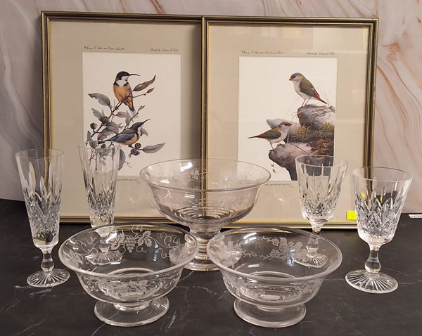 Lot 1649 - PRINTS & CRYSTAL