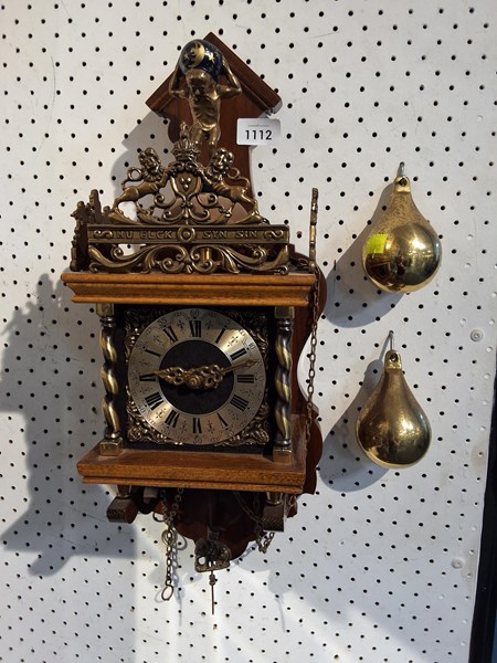 Lot 1112 - WALL CLOCK