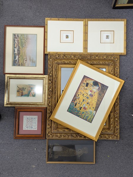 Lot 69 - PRINTS AND MIRROR