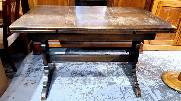 Lot 143 - ERCOL DINING TABLE