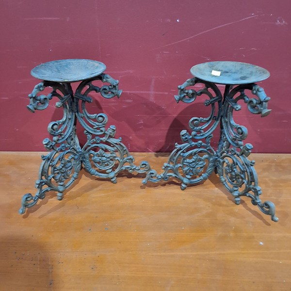 Lot 123 - CANDLE STANDS